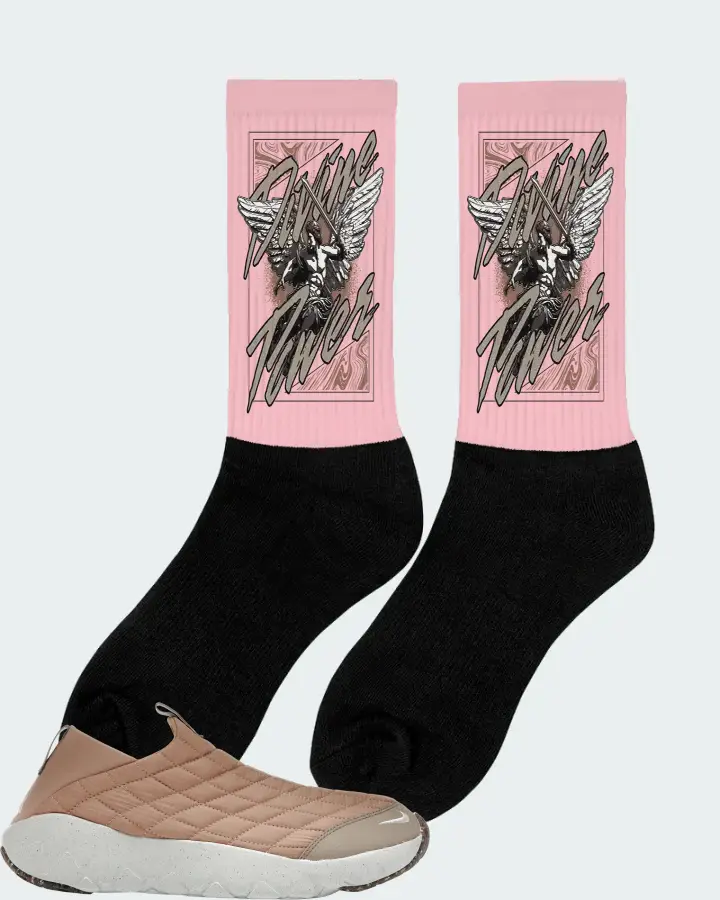 Nike ACG Moc 3.5 Sneaker Matching Pink Socks (Divine Power) - View 3
