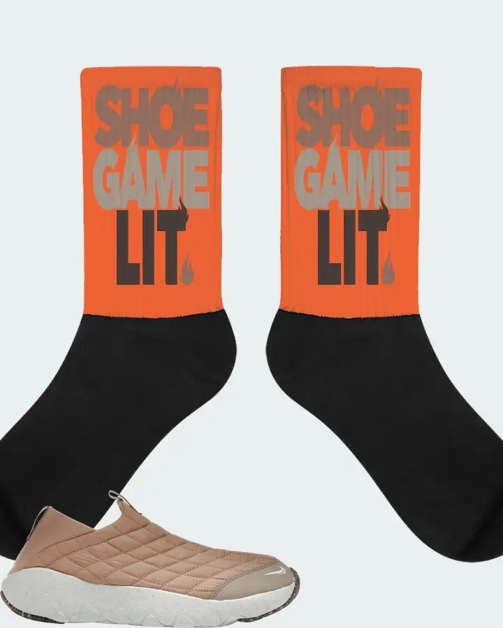 Nike ACG Moc 3.5 Sneaker Matching Orange Socks - Shoe Game Lit Classic