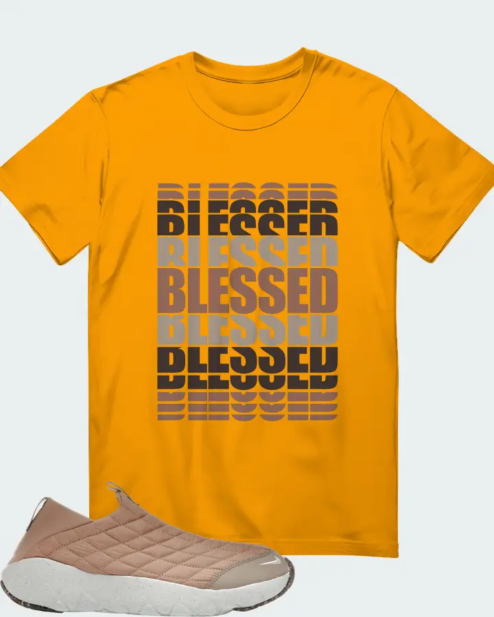 Nike ACG Moc 3.5 Sneaker Matching Gold T-Shirt - BLESSED Many Times