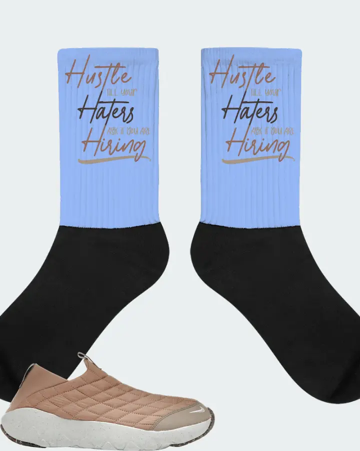 Nike ACG Moc 3.5 Sneaker Matching Carolina Blue Socks - HUSTLE TILL YOUR HATERS ASK