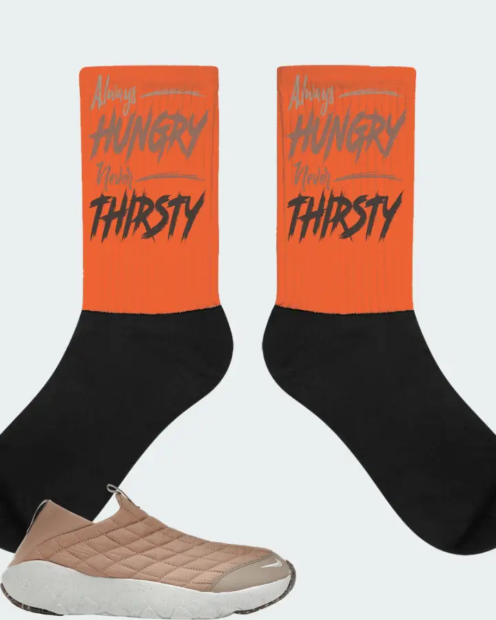 Nike ACG Moc 3.5 Sneaker Matching Orange Socks - Always HUNGRY Never THIRSTY