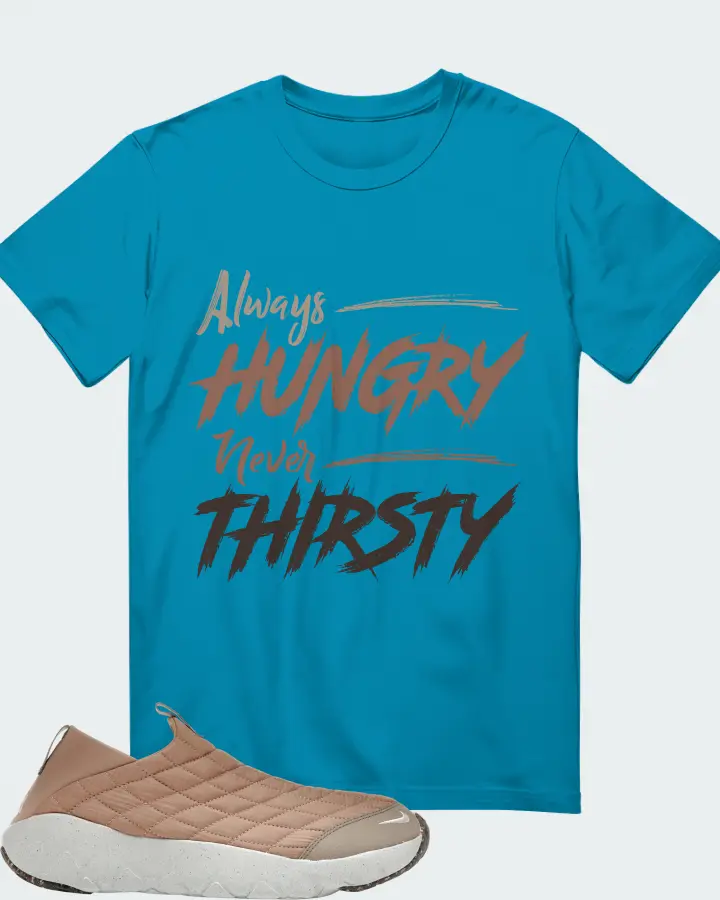 Nike ACG Moc 3.5 Sneaker Matching Aqua T-Shirt - Always HUNGRY Never THIRSTY