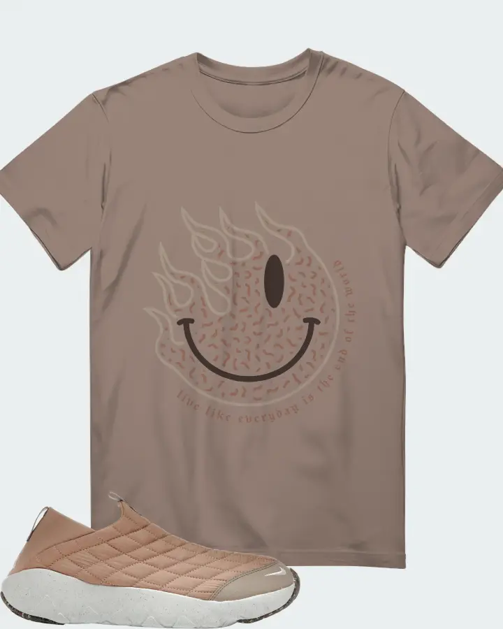 Nike ACG Moc 3.5 Sneaker Matching Pebble T-Shirt (Keep Smiling) - View 1