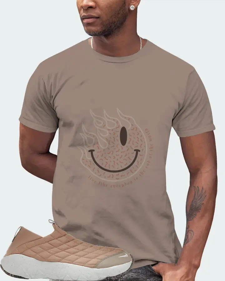Nike ACG Moc 3.5 Sneaker Matching Pebble T-Shirt (Keep Smiling) - View 2