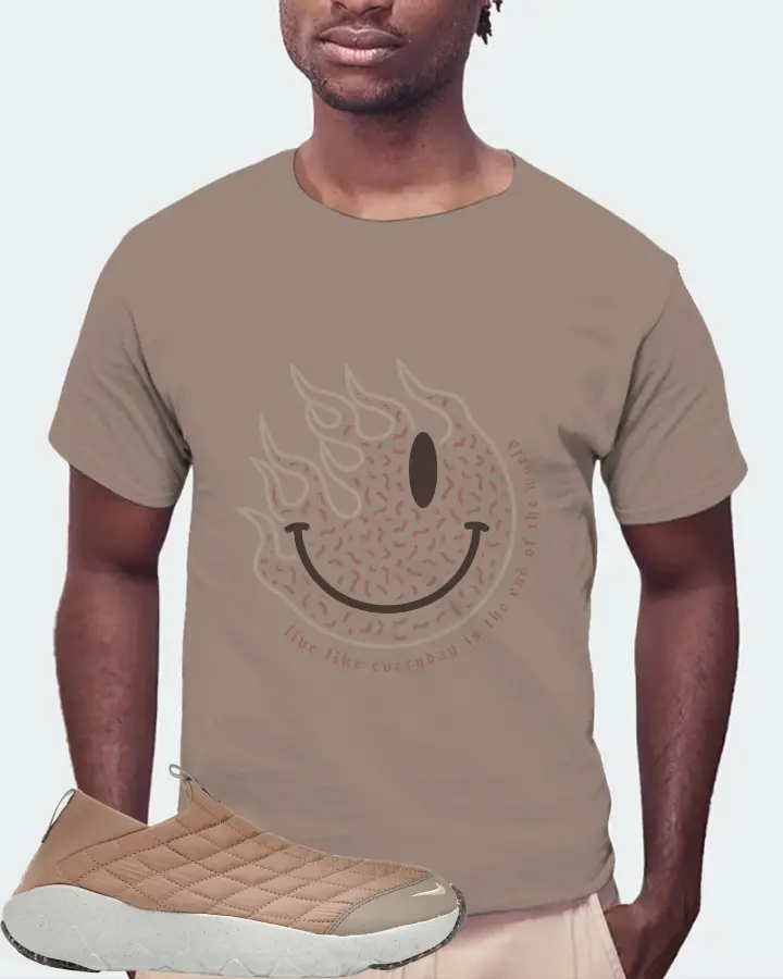 Nike ACG Moc 3.5 Sneaker Matching Pebble T-Shirt (Keep Smiling) - View 4