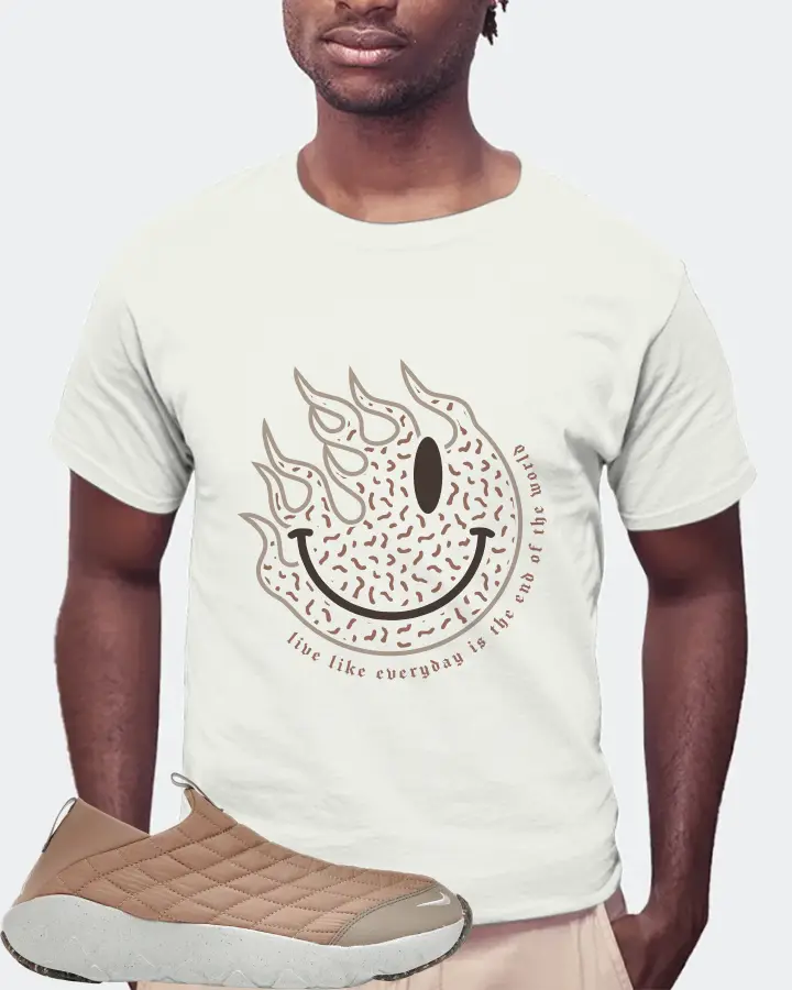 Nike ACG Moc 3.5 Sneaker Matching Ash T-Shirt (Keep Smiling) - View 4