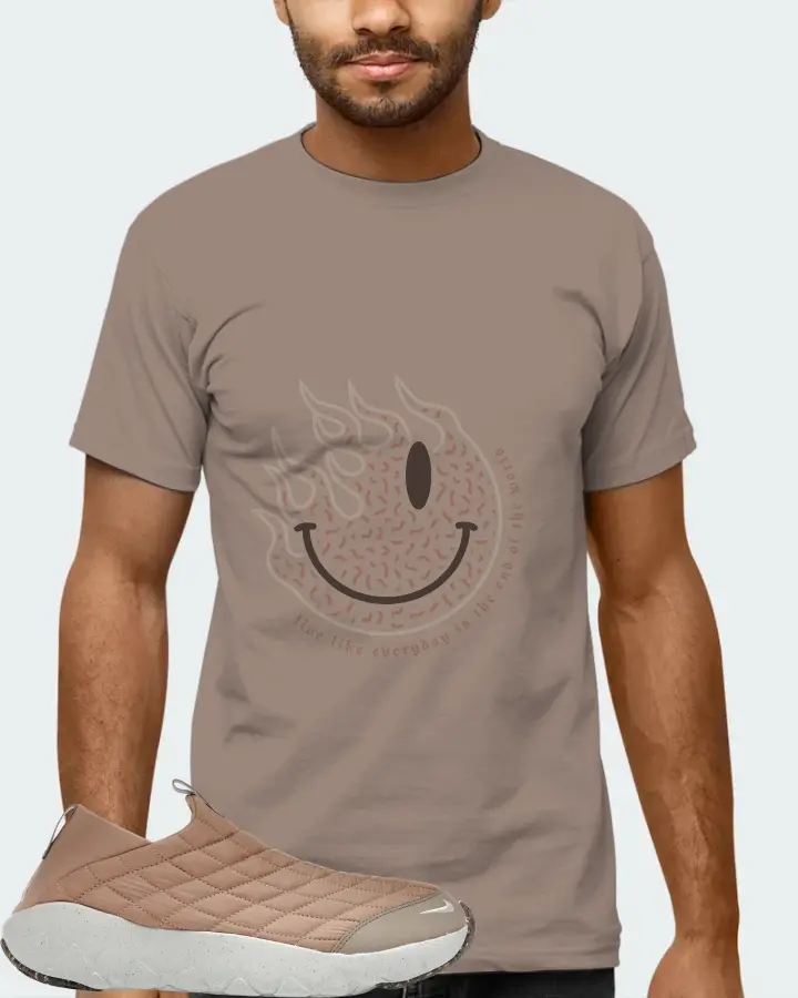 Nike ACG Moc 3.5 Sneaker Matching Pebble T-Shirt (Keep Smiling) - View 6