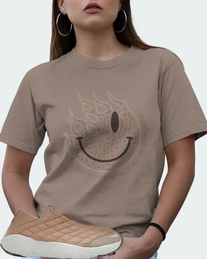 Nike ACG Moc 3.5 Sneaker Matching Pebble T-Shirt (Keep Smiling) - View 7