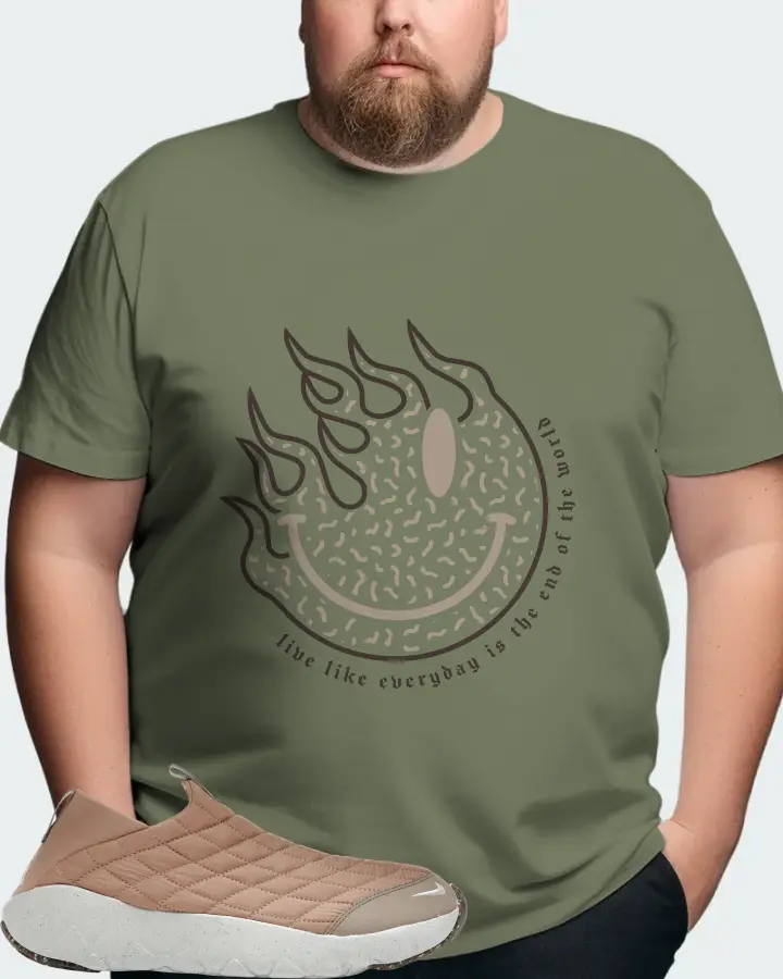 Nike ACG Moc 3.5 Sneaker Matching Olive T-Shirt (Keep Smiling) - View 8