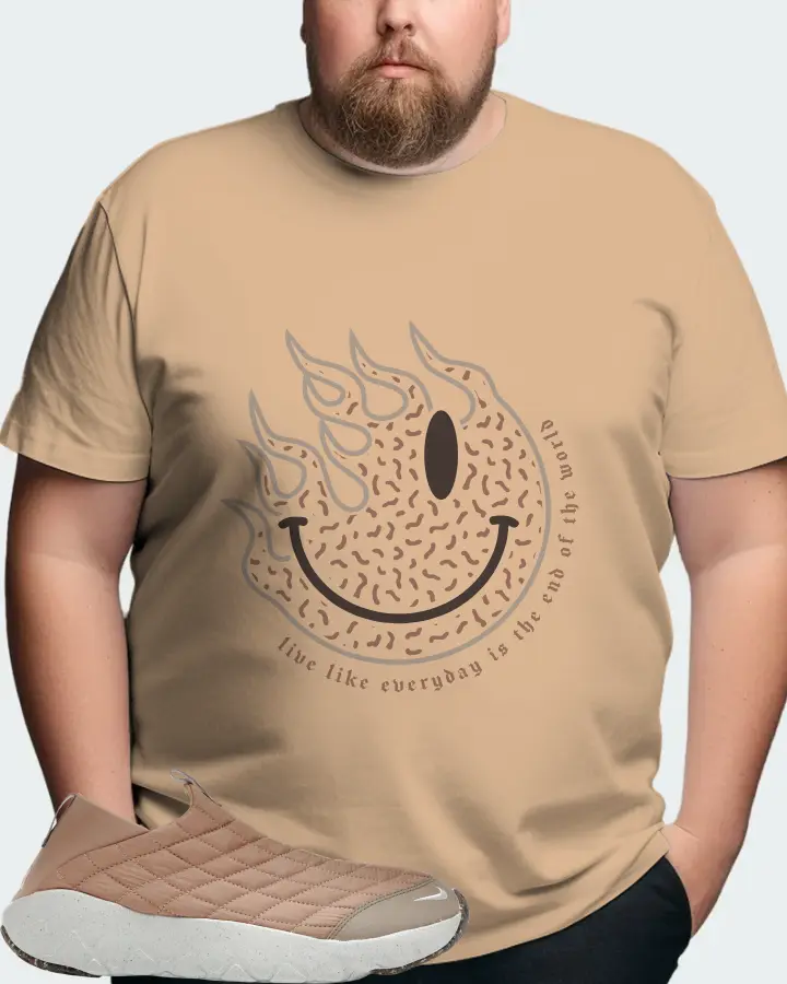 Nike ACG Moc 3.5 Sneaker Matching Tan T-Shirt (Keep Smiling) - View 8