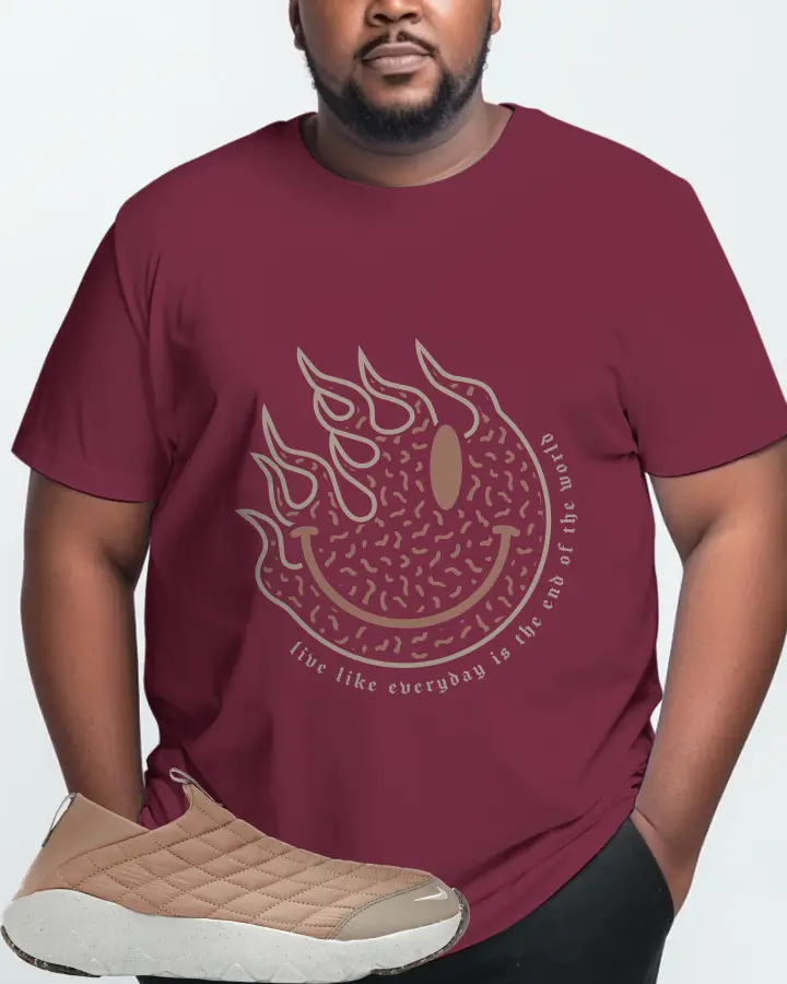 Nike ACG Moc 3.5 Sneaker Matching Maroon T-Shirt (Keep Smiling) - View 10
