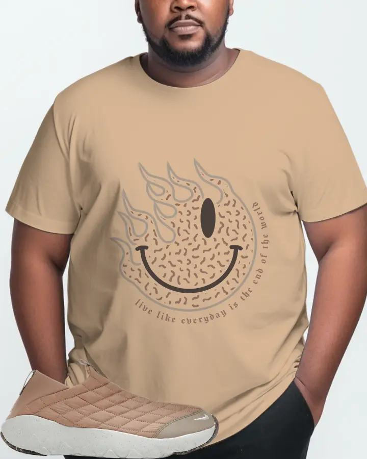 Nike ACG Moc 3.5 Sneaker Matching Tan T-Shirt (Keep Smiling) - View 10