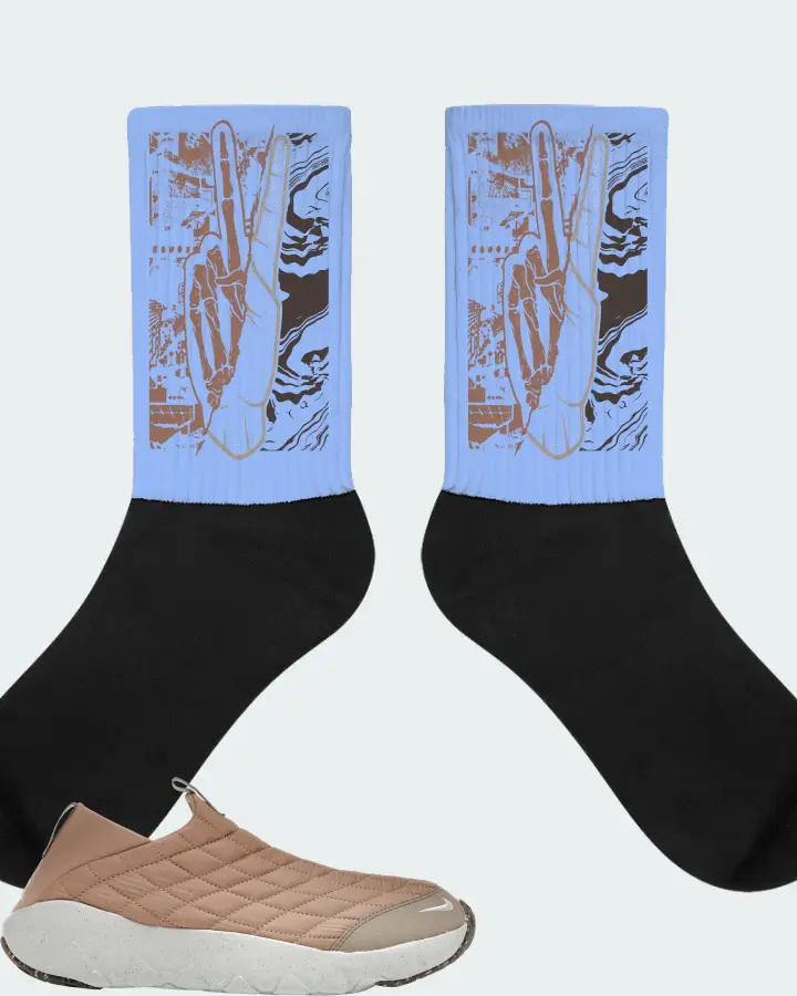Nike ACG Moc 3.5 Sneaker Matching Carolina Blue Socks - Peace of mind