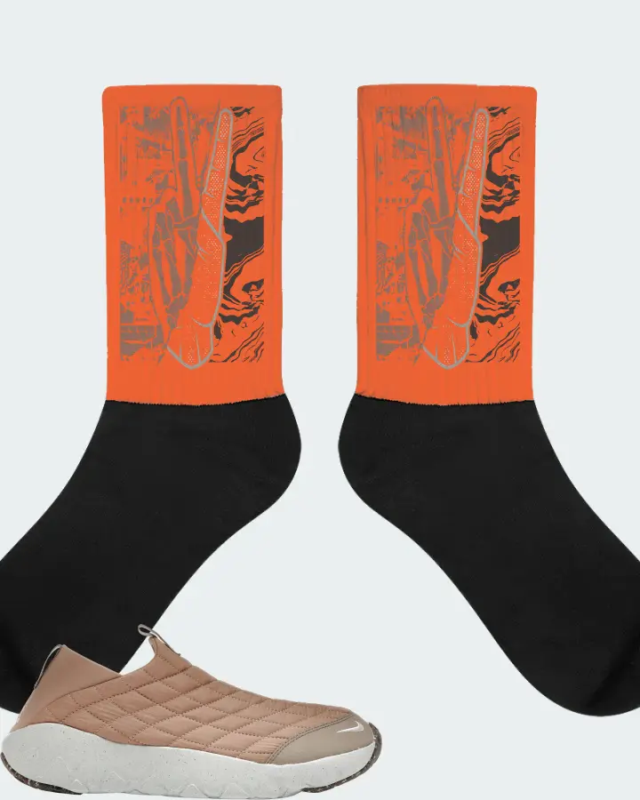 Nike ACG Moc 3.5 Sneaker Matching Orange Socks - Peace of mind