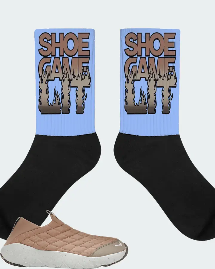 Nike ACG Moc 3.5 Sneaker Matching Carolina Blue Socks - Shoe Game Lit Refreshed