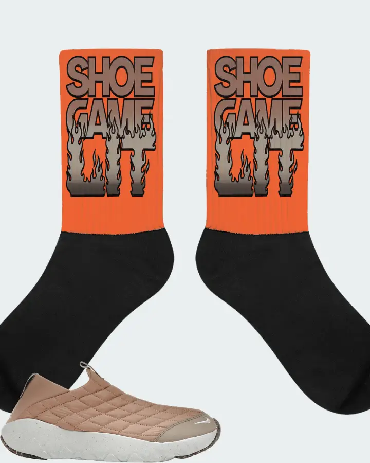 Nike ACG Moc 3.5 Sneaker Matching Orange Socks - Shoe Game Lit Refreshed