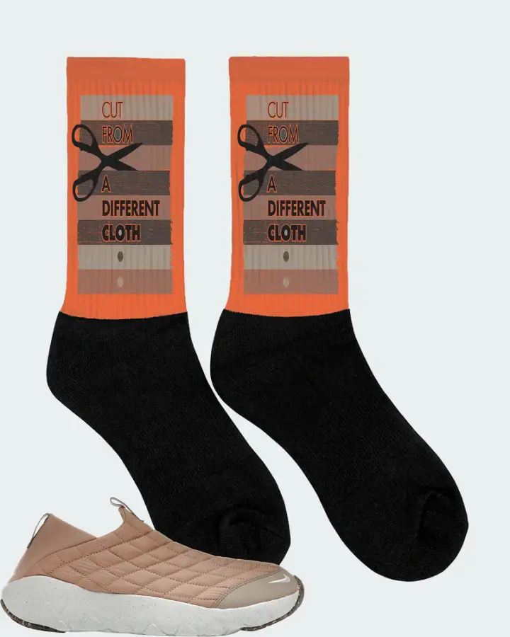 Nike ACG Moc 3.5 Sneaker Matching Orange Socks (Cut From a Different Cloth) - View 2