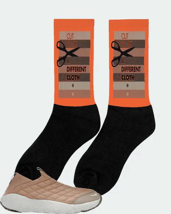 Nike ACG Moc 3.5 Sneaker Matching Orange Socks (Cut From a Different Cloth) - View 3