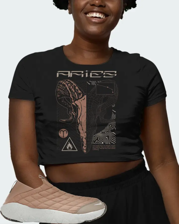 Nike ACG Moc 3.5 Sneaker Matching Black Crop Top (ARIES) - View 3