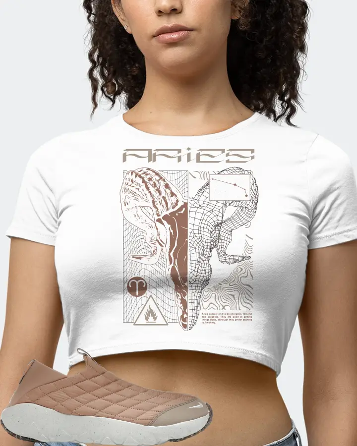 Nike ACG Moc 3.5 Sneaker Matching White Crop Top (ARIES) - View 4