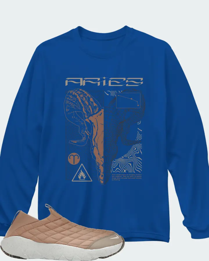 Long Sleeve T-Shirt in Royal Blue