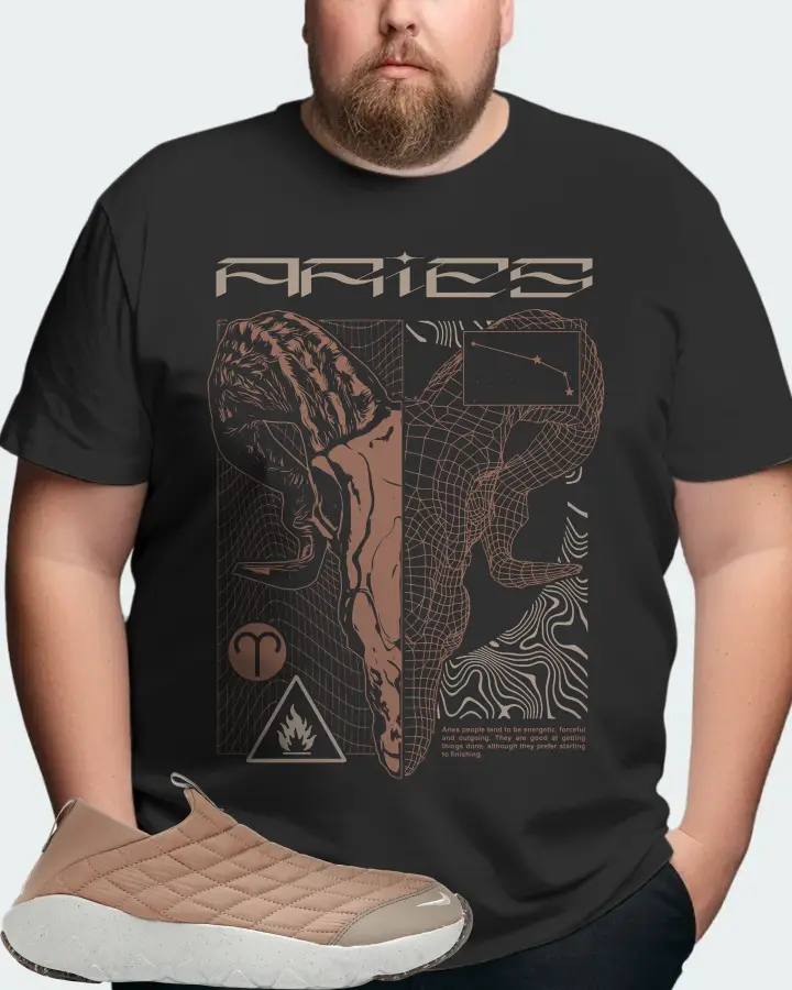 Nike ACG Moc 3.5 Sneaker Matching Graphite T-Shirt (ARIES) - View 8