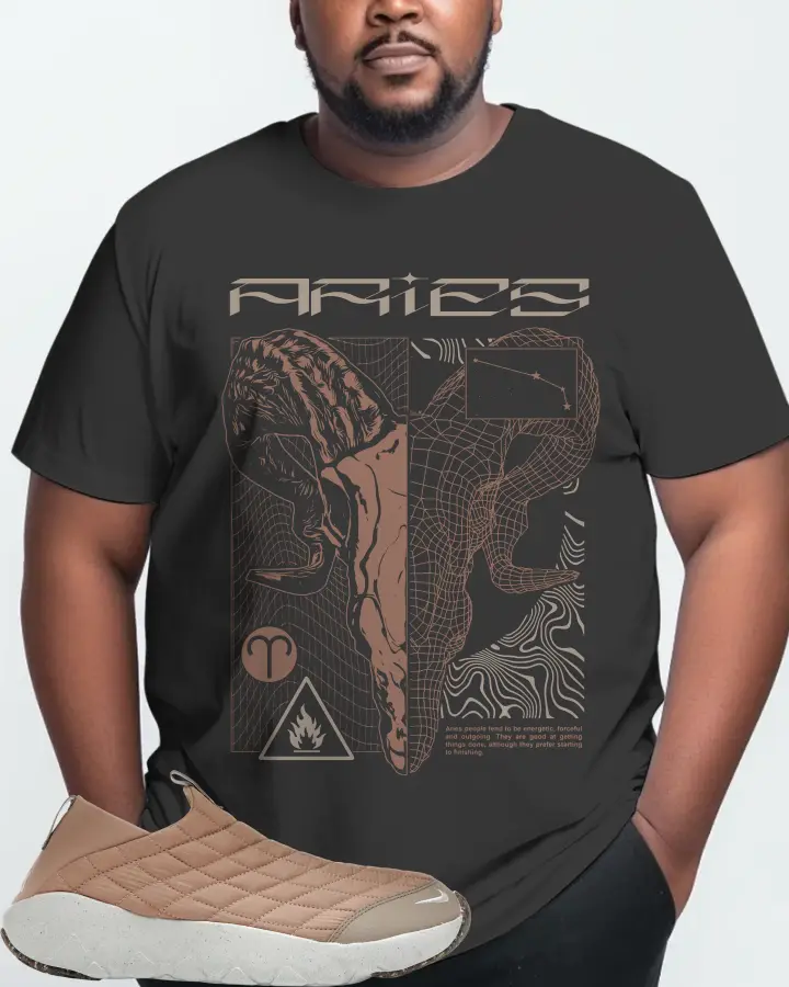 Nike ACG Moc 3.5 Sneaker Matching Graphite T-Shirt (ARIES) - View 10