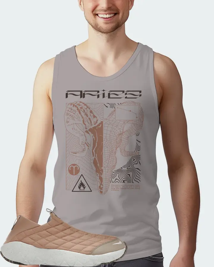 Nike ACG Moc 3.5 Sneaker Matching Grey Tank Top (ARIES) - View 4