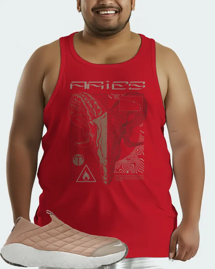 Nike ACG Moc 3.5 Sneaker Matching Red Tank Top (ARIES) - View 6
