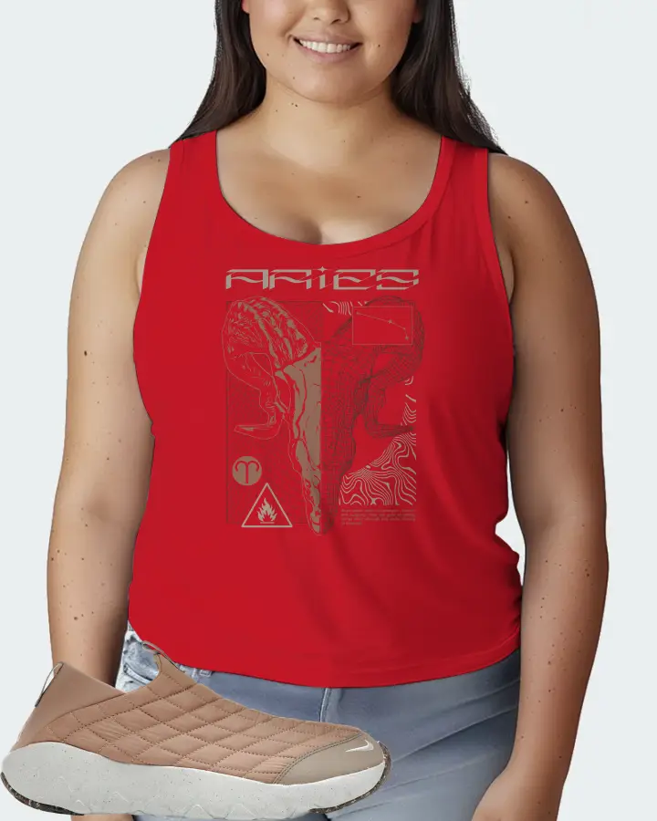 Nike ACG Moc 3.5 Sneaker Matching Red Tank Top (ARIES) - View 7
