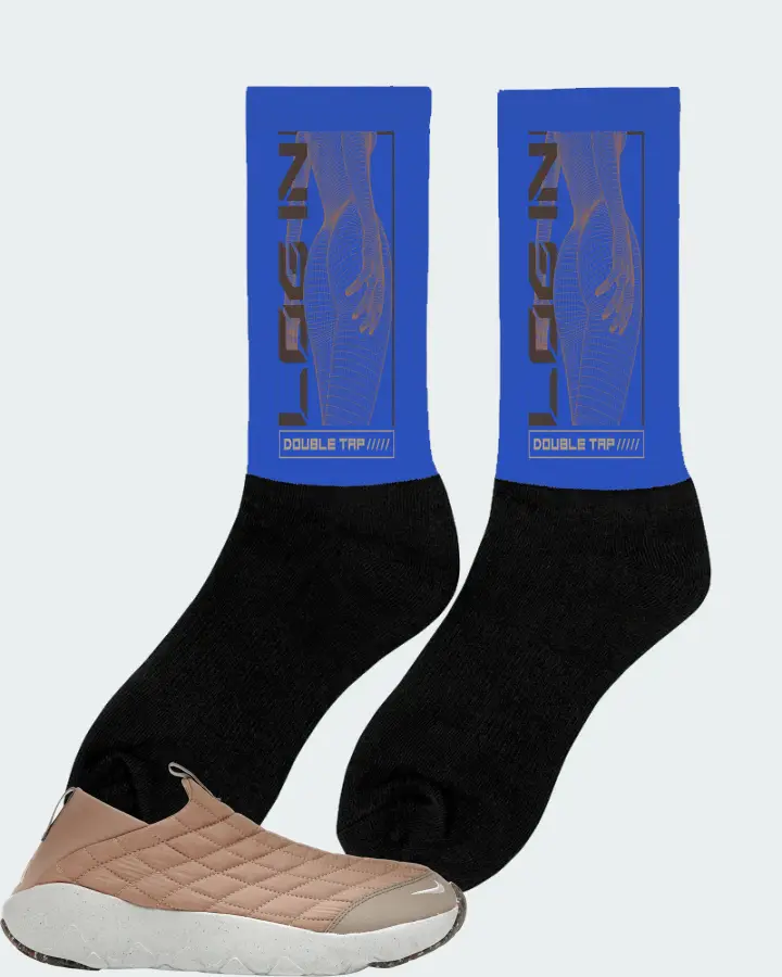 Nike ACG Moc 3.5 Sneaker Matching Royal Blue Socks (LOGIN) - View 3