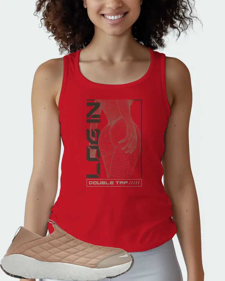 Nike ACG Moc 3.5 Sneaker Matching Red Tank Top (LOGIN) - View 3