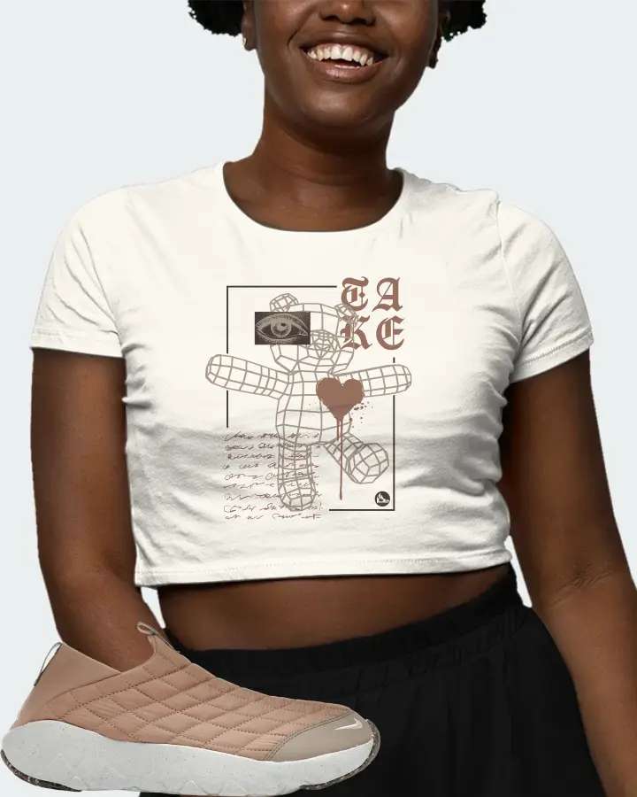 Nike ACG Moc 3.5 Sneaker Matching Ecru White Crop Top (TAKE) - View 3