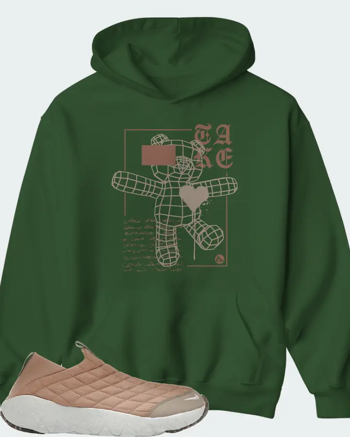 Hoodie in Army Green