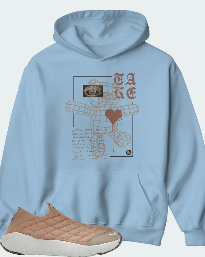 Hoodie in Carolina Blue