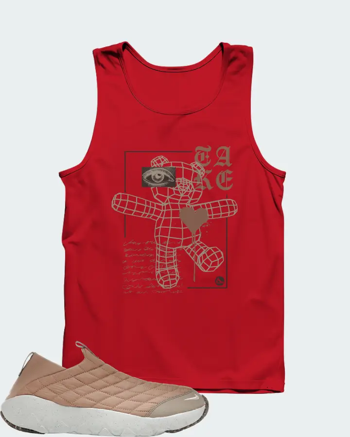 Nike ACG Moc 3.5 Sneaker Matching Red Tank Top (TAKE) - View 1
