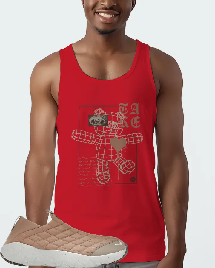 Nike ACG Moc 3.5 Sneaker Matching Red Tank Top (TAKE) - View 2