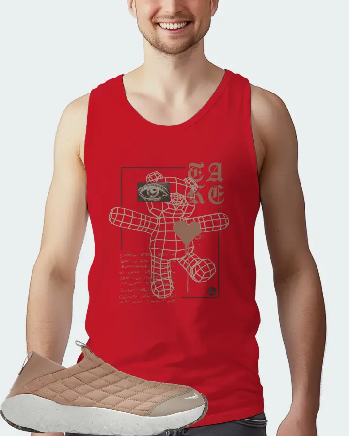 Nike ACG Moc 3.5 Sneaker Matching Red Tank Top (TAKE) - View 4