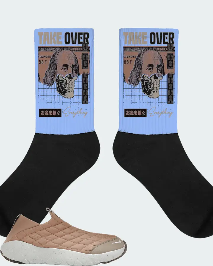 Nike ACG Moc 3.5 Sneaker Matching Carolina Blue Socks - Take Over