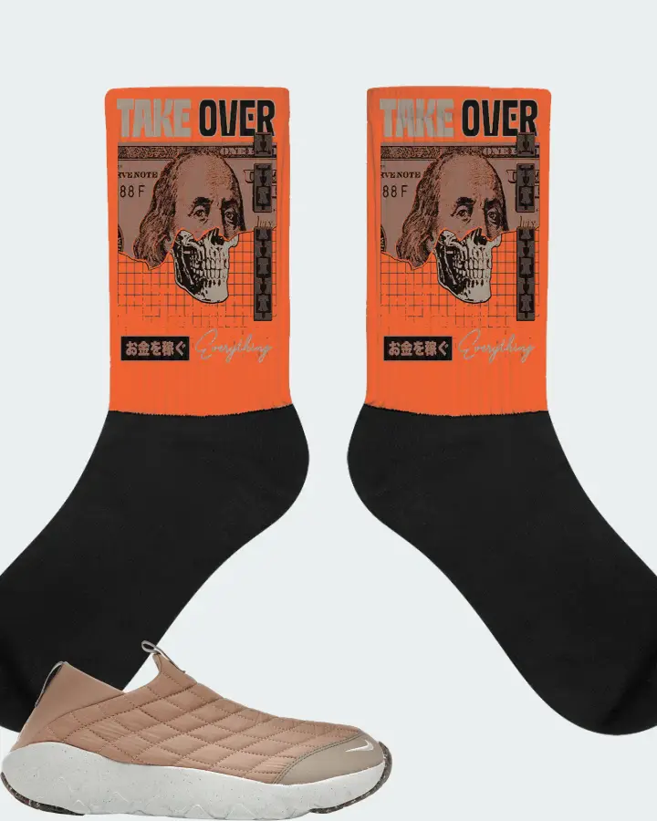 Nike ACG Moc 3.5 Sneaker Matching Orange Socks (Take Over) - View 1