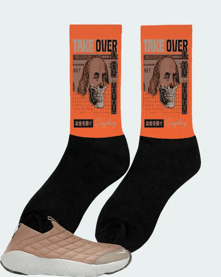 Nike ACG Moc 3.5 Sneaker Matching Orange Socks (Take Over) - View 3