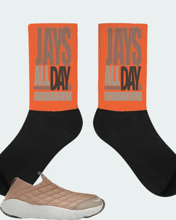 Nike ACG Moc 3.5 Sneaker Matching Orange Socks - Jays All Day