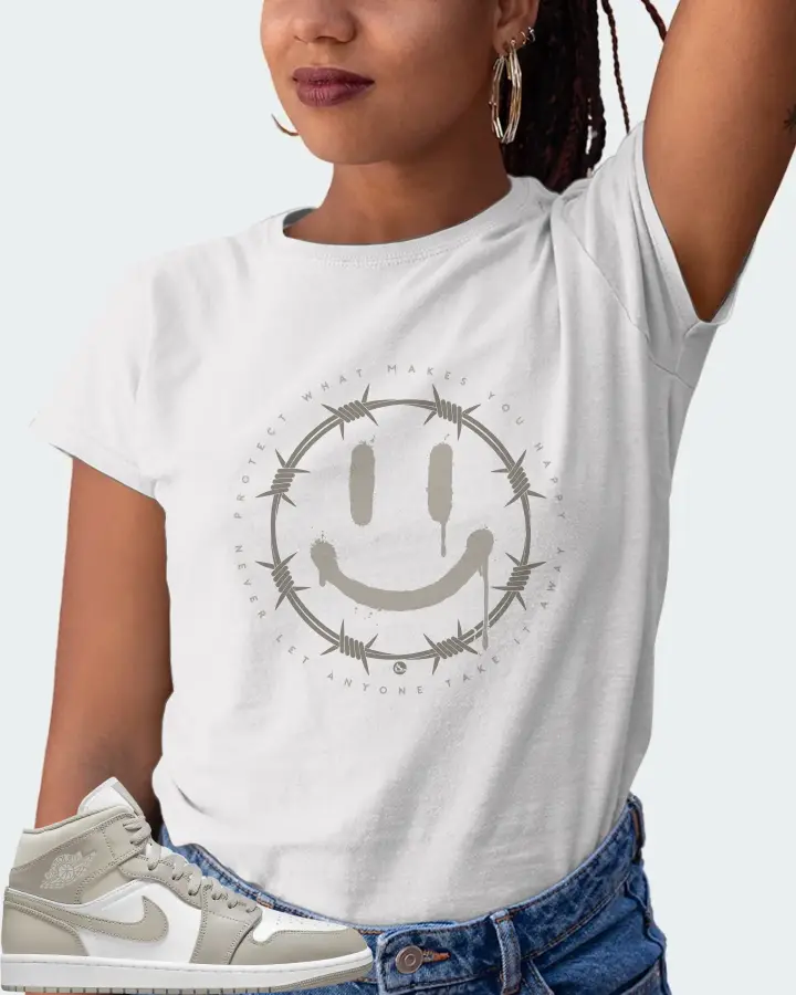 Jordan 1 Mid Sneaker Matching White T-Shirt (PROTECT) - View 5