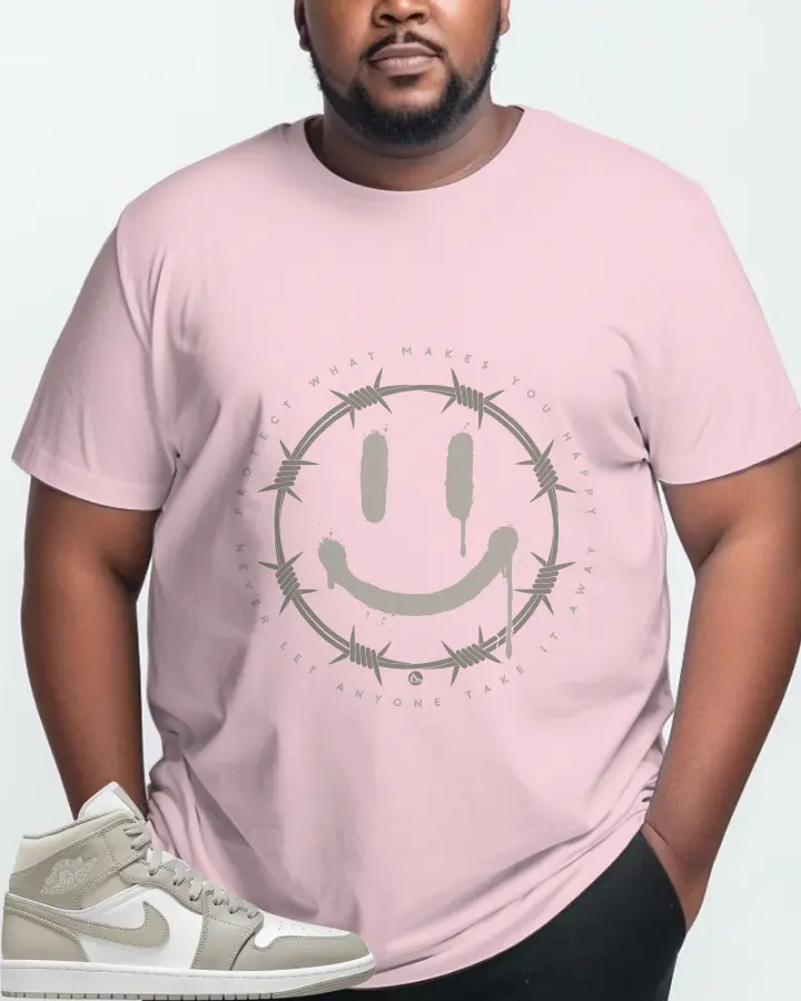 Jordan 1 Mid Sneaker Matching Soft Pink T-Shirt (PROTECT) - View 10