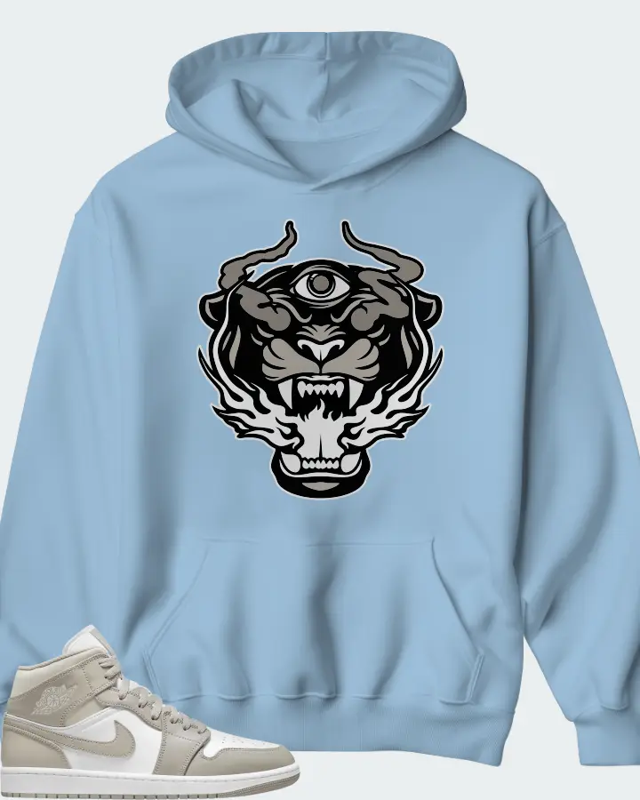 Hoodie in Carolina Blue