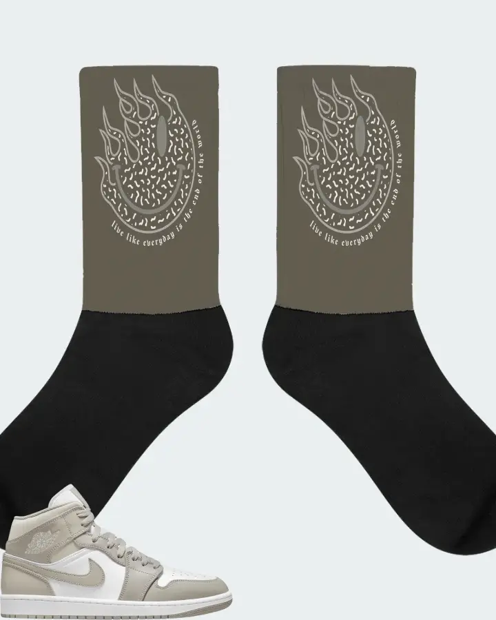 Socks in Army Green