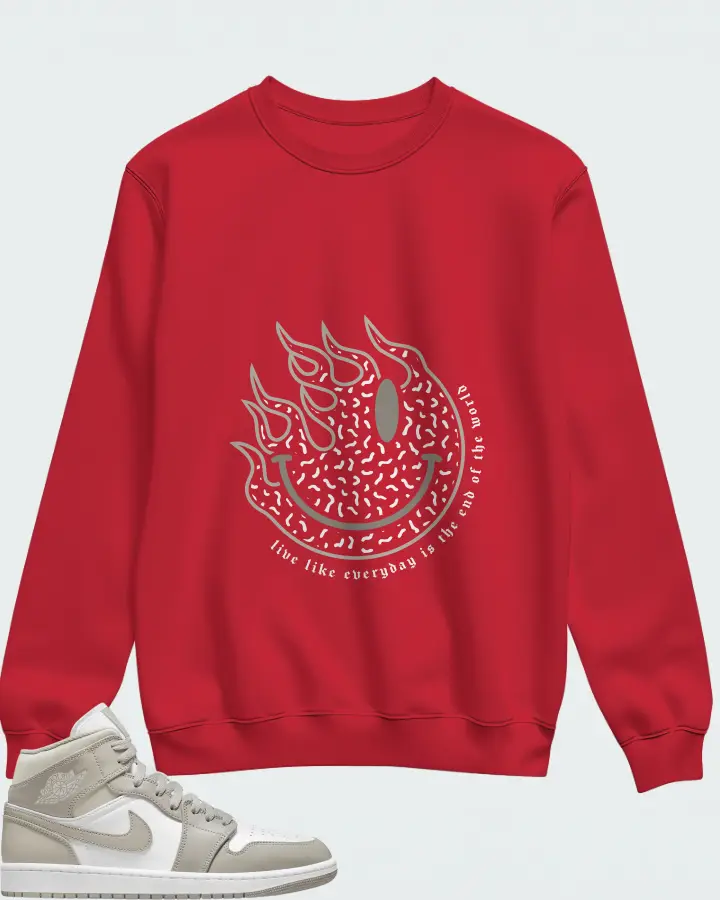 Sweatshirt in Red