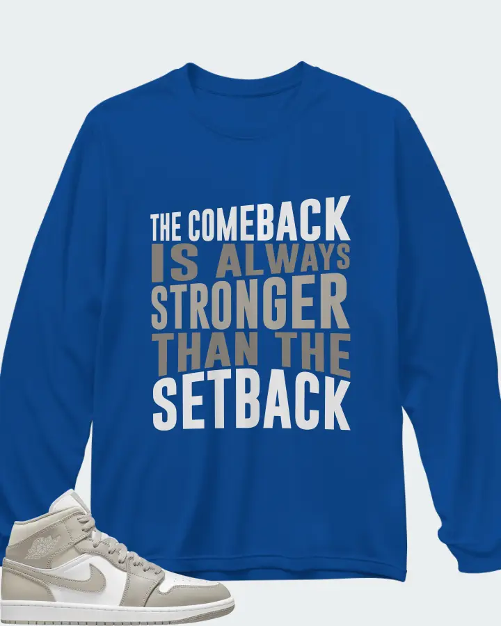 Long Sleeve T-Shirt in Royal Blue