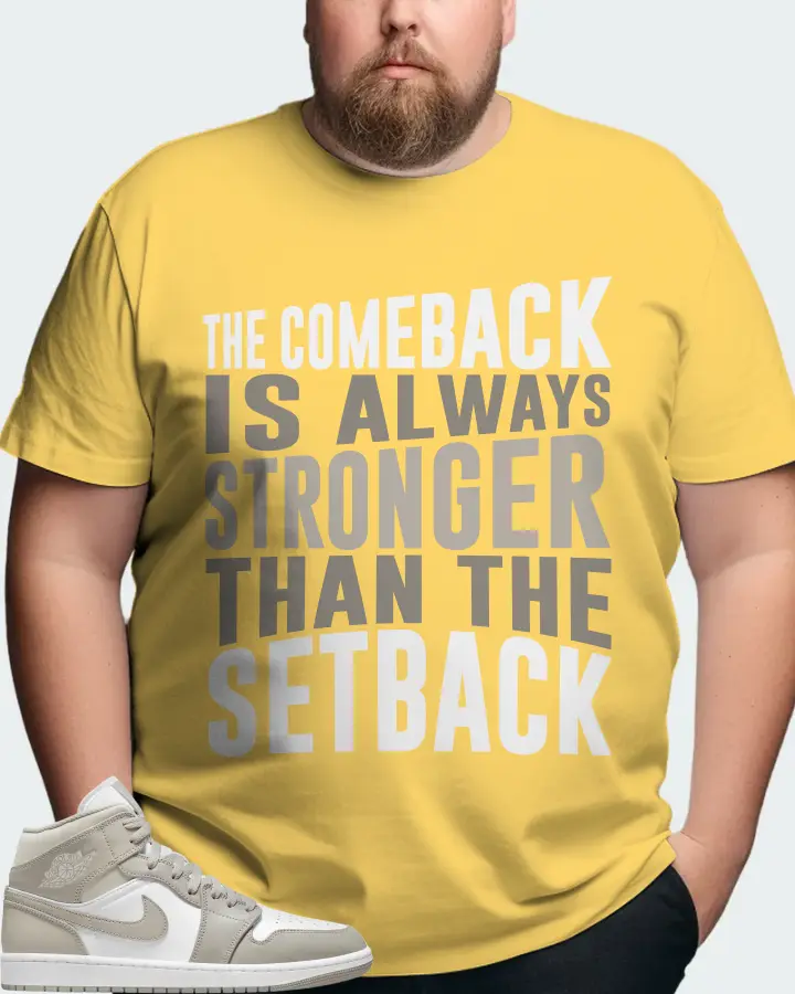 Jordan 1 Mid Sneaker Matching Yellow T-Shirt (The Comeback) - View 8