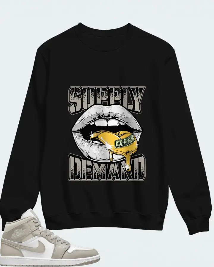 Sweatshirt in Black